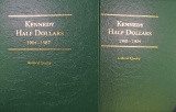 Lot of (62) Kennedy Half Dollars in two Littleton Coin Albums