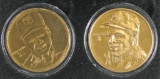 The Highland Mint Frank Thomas & Albert Belle Bronze Mint Coin Set.