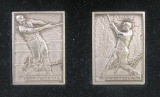 The Highland Mint Frank Thomas & Ken Griffey Jr. 1995 Silver Mint Card Set.