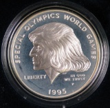 1995 Special Olympics World Games Proof Silver Dollar Commemorative.