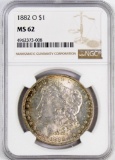 1882 O Morgan Silver Dollar (NGC) MS62.
