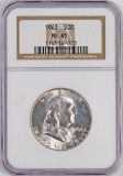 1963 P Franklin Silver Half Dollar (NGC) MS65.