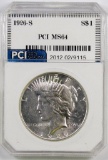 1926 S P Peace Silver Dollar (PCI) Certified.
