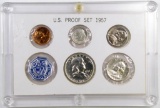 1957 U.S. Silver Proof Set in display holder.