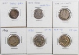 Lot of (6) U.S. Type Coins.