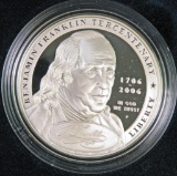 2006 Benjamin Franklin Proof Silver Dollar Commemorative.
