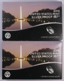 Lot of (2) U.S. Silver Proof Sets - 2015 & 2016.