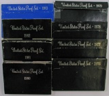Lot of (8) U.S. Proof Sets 1976-1983.