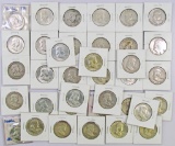 Lot of (36) Franklin Silver Half Dollars complete 1948-1963 with 1957 Proof.