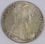 1780 Austria Maria Theresa Silver Thaler.