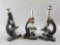 Group of 3 Vintage Microscopes.