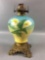 Antique Kerosene/ Oil Lamp Hand Painted.