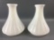 Group of 2 Milk Glass Oil Lamp Shades.