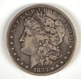 1883 S Morgan silver dollar