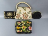 Group of 4 Vintage Lady's Purses.