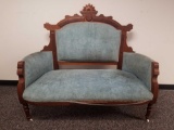 Antique Upholstered Settee.