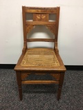 Vintage Chair Wicker Seat.