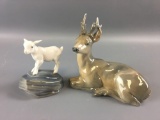 Group of 2 Royal Copenhagen Deer & Lamb.