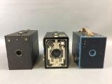 Group of 3 Vintage Box Cameras.