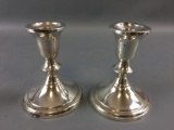 Towle Sterling Weighted Candlestick Holders.