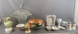 Group of miscellaneous glass and porcelain items