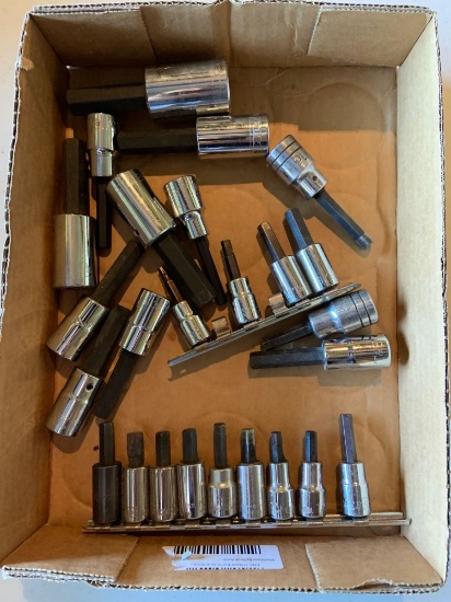 Group of hex key sockets