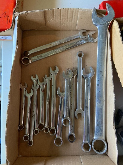 Group of snap on combination wrenches