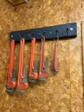 Group of pipe wrenches