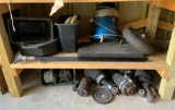 Shelf lot of miscellaneous automotive parts and more