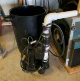 Sump pump with bucket