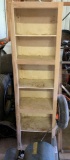 Vintage wooden bookshelf