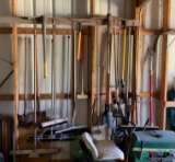 Group of yard and shop tools