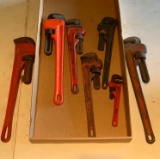 Group of pipe wrenches