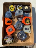 Group of tape measures