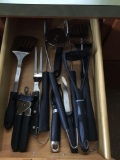 Drawer Contents with Kitchen Utensils