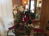 Group of Wine Glasses, Candle and more