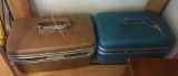 Group of 2 Vintage makeup hard luggage cases