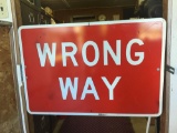 Wrong Way Sign