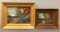 Pair of framed oil paintings