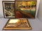 Group of 3 framed paintings