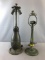 Group of 2 Antique table lamp bases