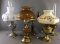 Group of 5 Vintage Electric Lamps