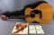 Shiro Kiboto Acoustic Guitar with Hard Carrying Case
