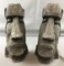 Group of 2 Easter Island statues