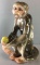 Vintage Pottery Monkey Statue