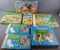 Group of 7 Vintage Board Games: Smurfs, Flintstones, Etc.