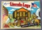 Original Lincoln Logs with illustrated design book