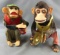 Set of 2 vintage battery powered monkeys