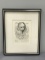 Framed artwork etching Salvador Dali Cervantes