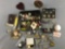 Mixed lot, studs, cuff links, key holder, whistles, and more